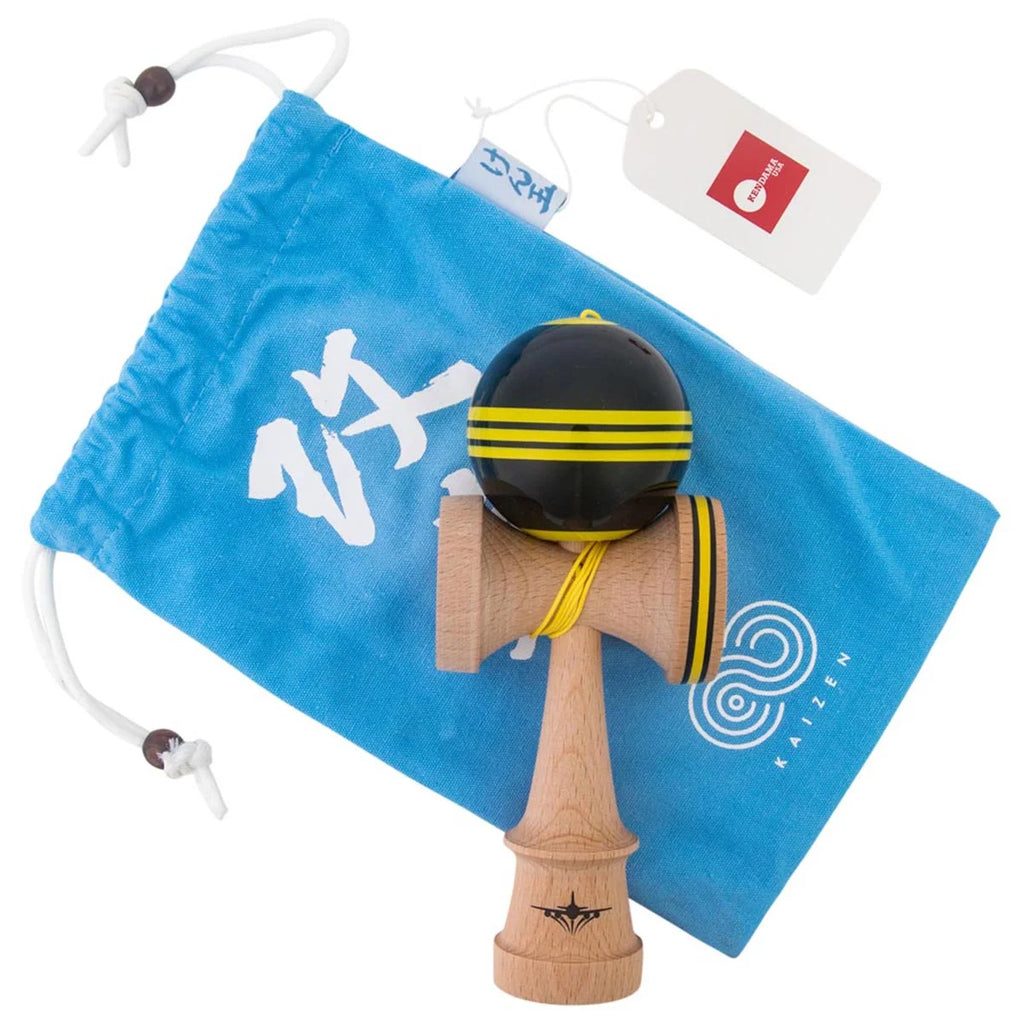 Kaizen Triple Stripe - Jet Shape - Black & Yellow